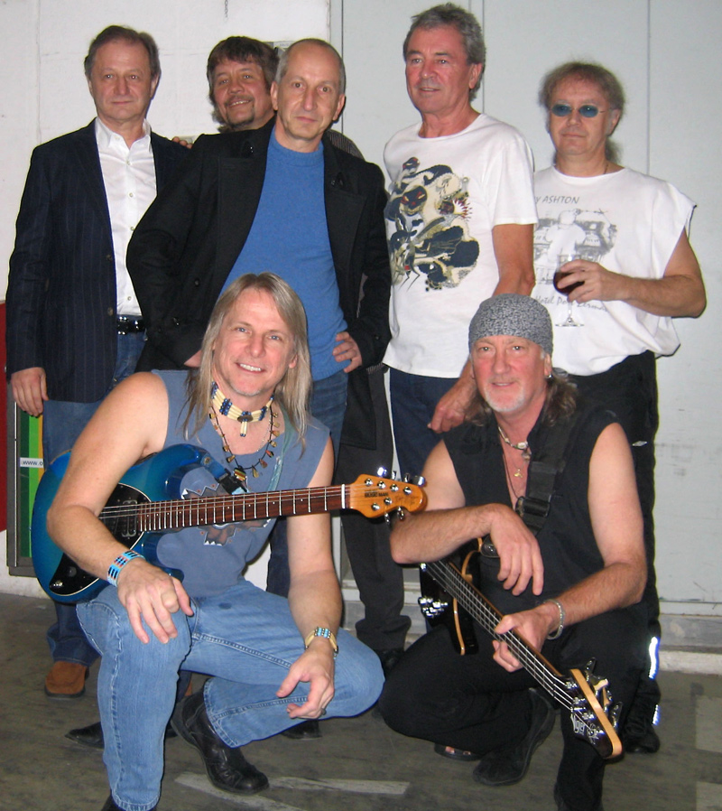 Thomas Hammerl mit Deep Purple und Klaus Bönisch